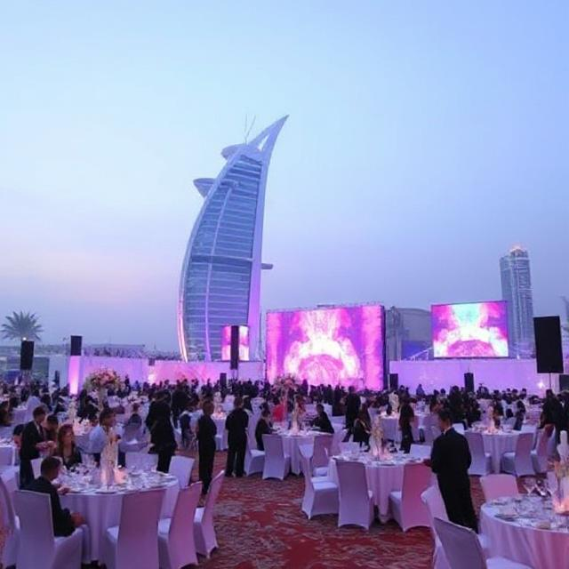 Corporate event planners in Dubai organizing a luxury event in 2025